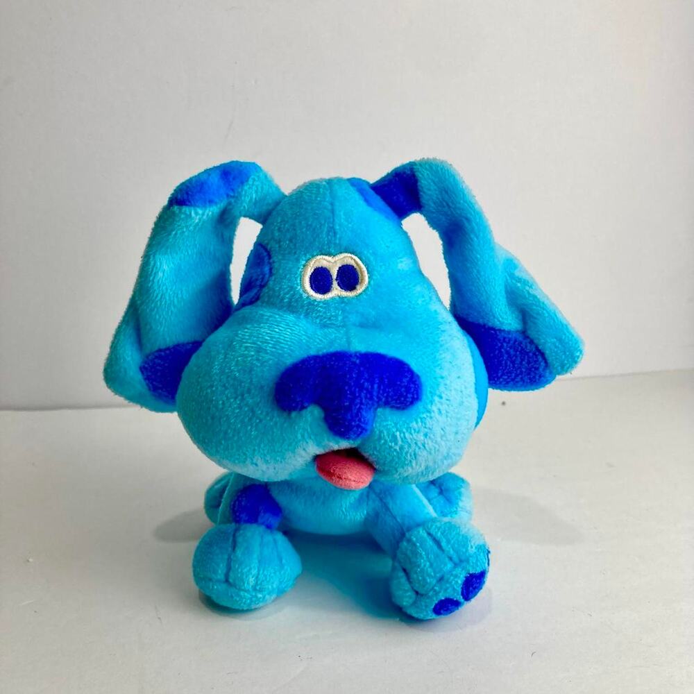 Vintage 1998 Viacom Nickelodeon Nick Jr Eden Blues Clues Blue 8” Stuffed Plush 